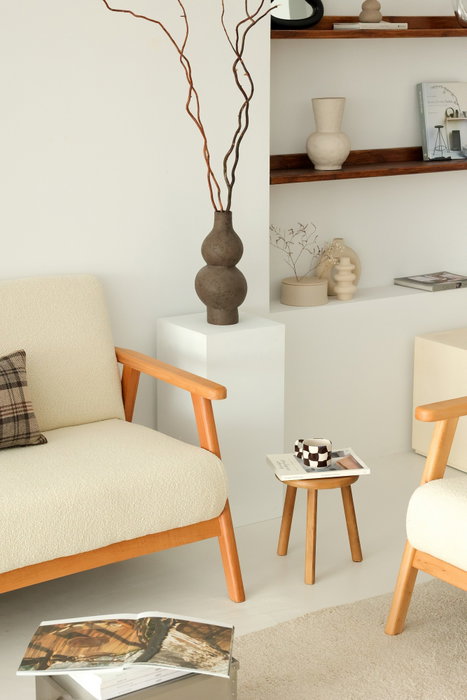 Atelier Del Sofa Nika Sofá de 2 Plazas Blanco